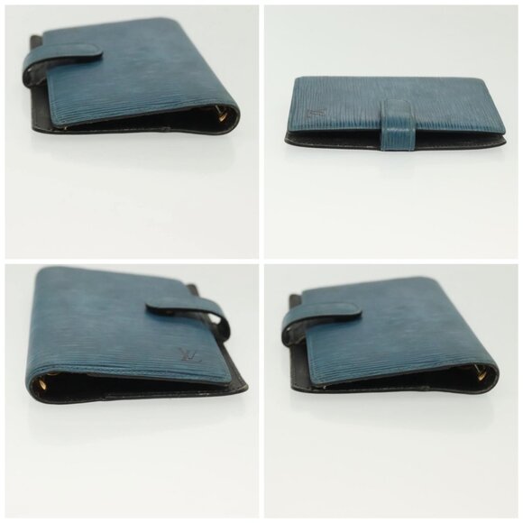LOUIS VUITTON Epi Agenda PM Day Planner Cover Blue R20055 LV  LOUIS VUITTON Epi Agenda PM Day Planner Cover Blue R20055 LV Auth bs28570